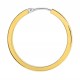 Brincos argola lisa em ouro amarelo 18K