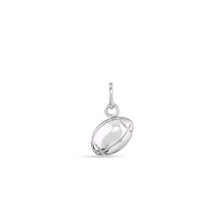 Colgante de plata balón de rugby