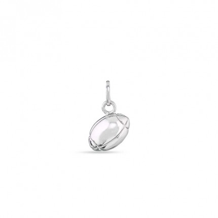 Colgante de plata balón de rugby
