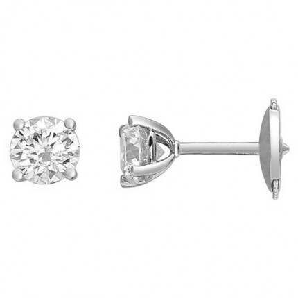 Pendientes Oro Blanco 18K Diamantes Creados 2 x 0.50 CT