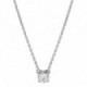 Collar Oro Blanco 18K Diamante Creado 0.30CT
