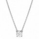 Colar Ouro Branco 18K Diamante Criado 0.50CT