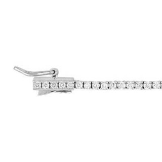 Pulsera Oro Blanco 18K Diamantes Creados 1.00CT