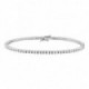 Pulseira Ouro Branco 18K Diamantes Criados 3.00CT