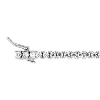 Pulseira Ouro Branco 18K Diamantes Criados 3.00CT