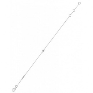 Pulsera Oro Blanco 18K Diamante Creado 0.15 CT