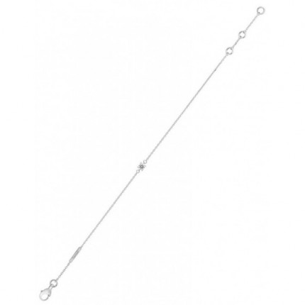 Pulsera Oro Blanco 18K Diamante Creado 0.15 CT