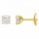 Pendientes Oro Amarillo Diamantes Creados 2 x 0.50CT
