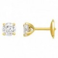 Pendientes Oro Amarillo Diamantes Creados 2 x 0.50CT