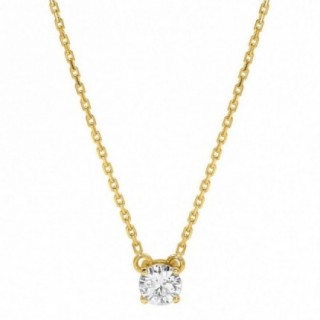 Collar Oro Amarillo 18K Diamante Creado 0.30CT