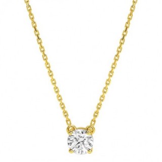 Collar Oro Amarillo 18K Diamante Creado 0.50CT