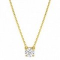 Collar Oro Amarillo 18K Diamante Creado 0.50CT
