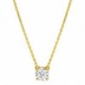 Colar Ouro Amarelo 18K Diamante Criado 0.50CT