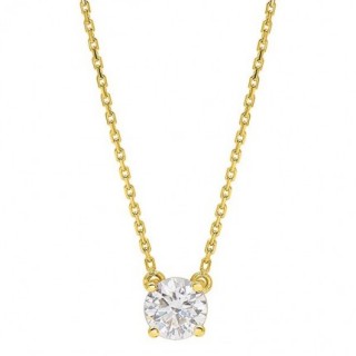 Colar Ouro Amarelo 18K Diamante Criado 0.70CT