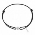 Pulseira Cordão Ouro Branco 18K Diamante Criado 0,20 ct