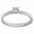 Anillo Solitario Oro Blanco 18K Diamante Creado 0.30 CT