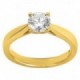 Anel Solitário Ouro Amarelo 18K Diamante Criado 1.00 CT