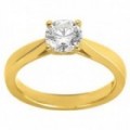 Anillo Solitario Oro Amarillo 18K Diamante Creado 1.00 CT