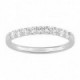 Media Alianza Oro Blanco 18K Diamantes Creados 0.35CT