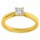 Anel Solitário Ouro Amarelo 18K Diamante Criado 0.50CT