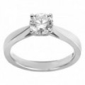 Anillo Solitario Oro Blanco 18K Diamante Creado 1.00 CT