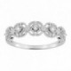 Anillo de oro blanco 18k y diamantes 0.11 CT