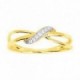 Anillo de Oro Amarillo 9K con Circonitas