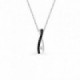 Collar de Plata Dos Barras y Circonitas