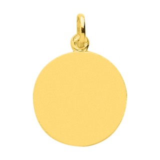 Medalla de oro amarillo 9k con San Cristóbal Oro Vivo