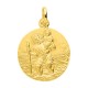 Medalha em ouro amarelo 9k com São Cristovão