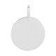 Colgante de plata con medalla para grabar 15MM