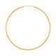 Brincos de aro plaqueados a ouro 60MM X 2MM