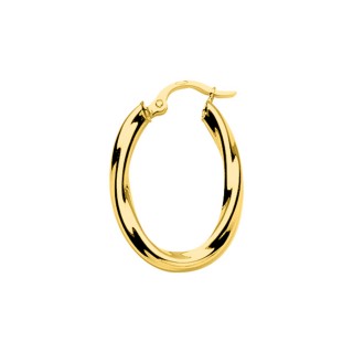 Brincos de aro plaqueados a ouro 25MM X 4MM