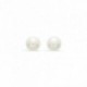 Pendientes de Oro Amarillo 9K y Perlas de 7 mm