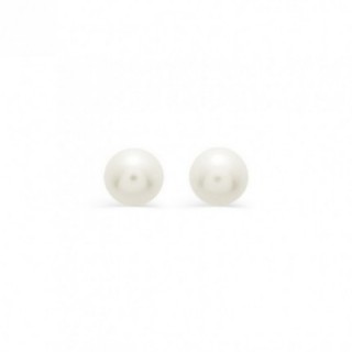 Pendientes de Oro Amarillo 9K y Perlas de 7 mm