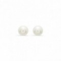 Pendientes de Oro Amarillo 9K y Perlas de 7 mm