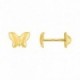 Pendientes Mariposa en Oro Amarillo 9K