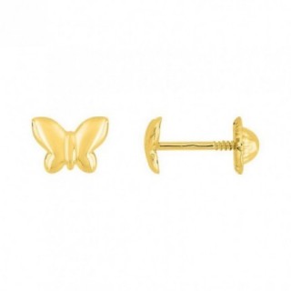 Pendientes Mariposa en Oro Amarillo 9K