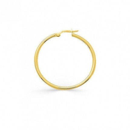 Pendientes de aro de 30 mm en Oro Amarillo 9K