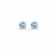 Pendientes de plata con circonita azul