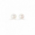 Pendientes de plata con perlas 7 mm
