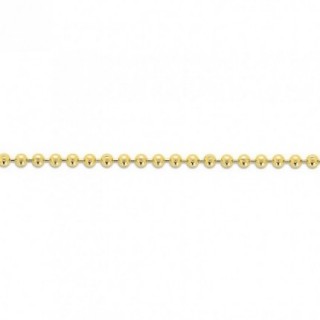 Pulsera de bolas bañada en oro