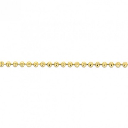 Pulseira de bolas banhada a ouro