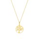 Colar em ouro amarelo 9 kt com árvore da vida