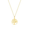 Colar em ouro amarelo 9 kt com árvore da vida