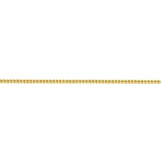 Cadena gourmette de oro amarillo 9K diamantada