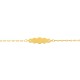 Pulseira identidade em ouro amarelo de 18K em forma de nuvem