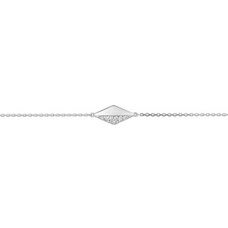 Pulseira com zircónia em prata Oro Vivo