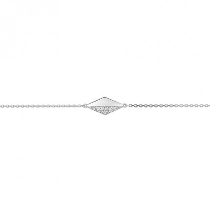Pulseira com zircónia em prata Oro Vivo