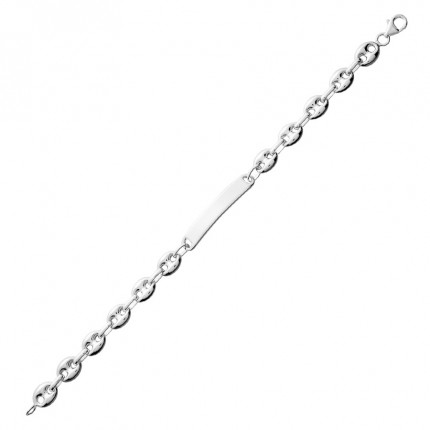 Pulsera calabrote de plata 19cm Oro Vivo